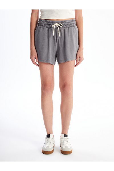 LC Waikiki Women's Elastic Waist Straight Shorts