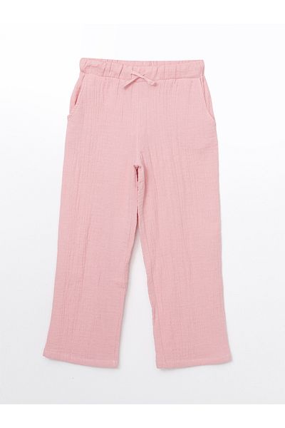LC Waikiki Elastic Waist Textured Girl's Trousers