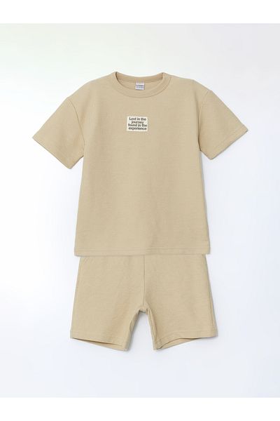 LC Waikiki Crew Neck Boys T-Shirt and Shorts