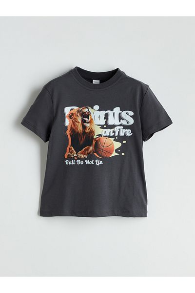 LC Waikiki Crew Neck Printed Boy's T-Shirt