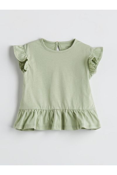 LC Waikiki Baby Girl T-Shirt and Floral Leggings 2-Piece