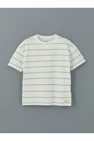 LC Waikiki Crew Neck Striped Girls' T-Shirts and Pants Set of 2