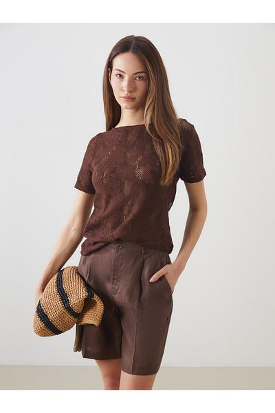 LC Waikiki Crew Neck Lace Blouse