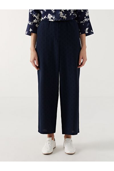 LC Waikiki Women's Polka Dot Trousers with Elastic Waist