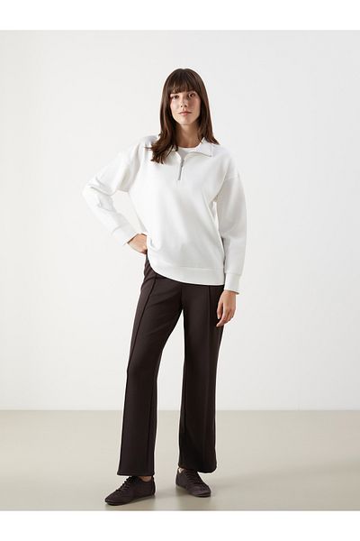 LC Waikiki Pantaloni de trening pentru femei cu picioare late cu talie elastică
