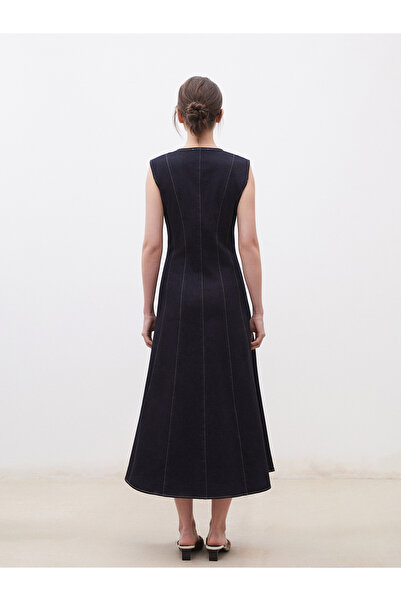 LC Waikiki Crew nyakú női Jean ruha