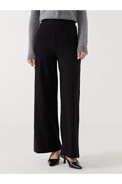 LC Waikiki Wide Leg Women's Trousers with Elastic Waist