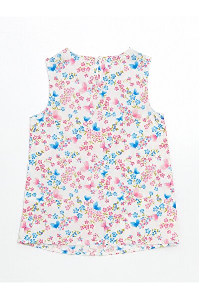 LC Waikiki Crew Neck Floral Girl's Blouse