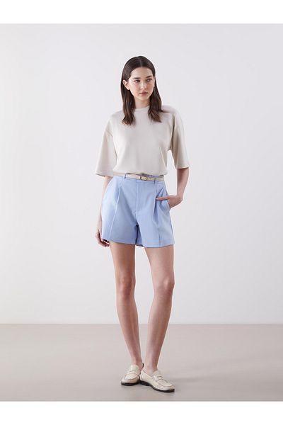 LC Waikiki Pantaloni scurți de damă cu centură în talie
