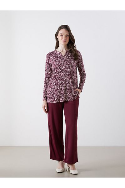 LC Waikiki Wide Leg Women's Trousers with Elastic Waist