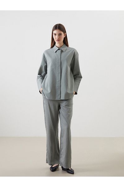 LC Waikiki Elastic Waist Striped Women's Trousers