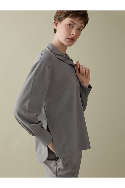 LC Waikiki Women's Stand Collar T-Shirt