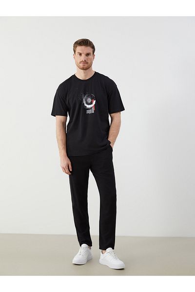 LC Waikiki Crew Neck Printed Combed Cotton Men's T-Shirt