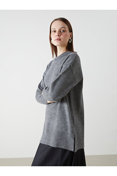 LC Waikiki Oversize Damen Strickpullover mit Rundhalsausschnitt