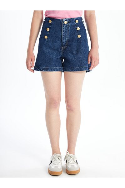 LC Waikiki Pantaloni scurti de jeans pentru femei Standard Fit