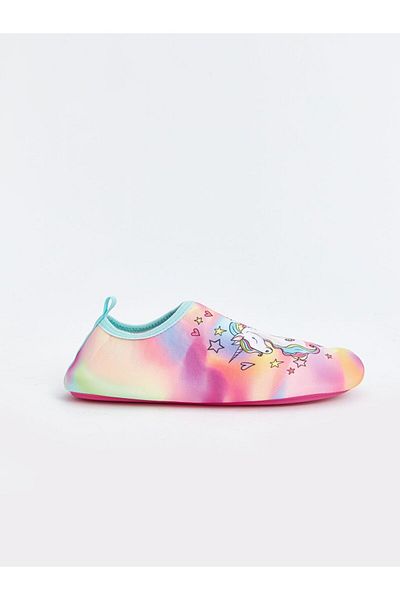 LC Waikiki Mixed Printed Girl's Sea Shoes