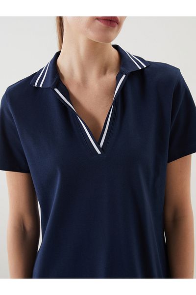LC Waikiki Μίνι φόρεμα με γιακά πόλο σε γραμμή Α