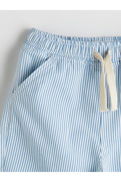 LC Waikiki Elastic Waist Striped Boy's Shorts