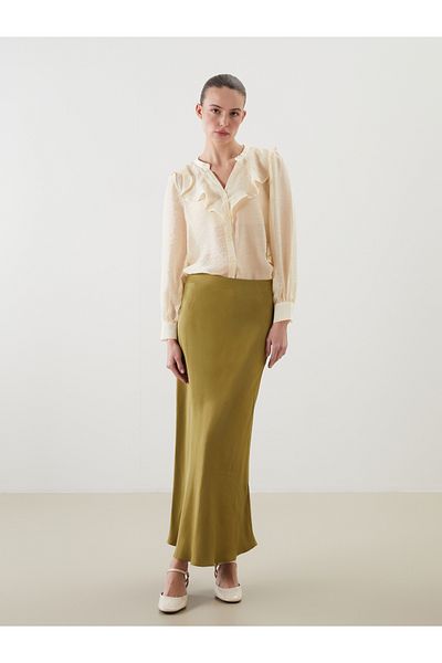 LC Waikiki Satin Skirt with Elastic Waist
