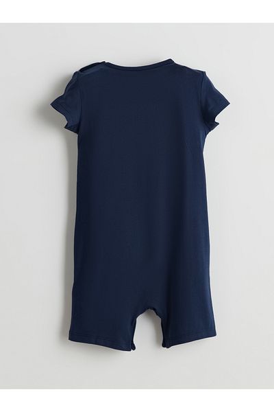 LC Waikiki Crew Neck Printed Baby Boy Jumpsuit