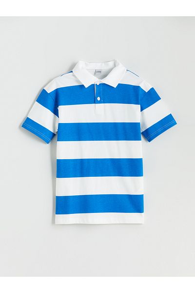 LC Waikiki Polo Neck Striped Boy's T-Shirt