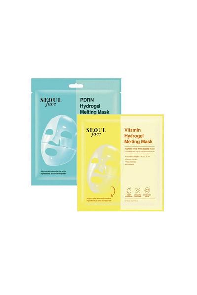 Dermal Pdrn Hydrogel Melting Mask Moisturizing Transparent Gel Mask 34 Gr. And Vitamin E Melting Mask 34 Gr