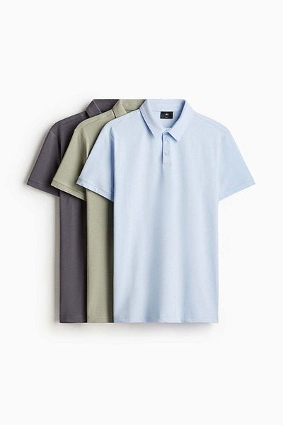 H&M 3-pack Slim Fit Polo shirts