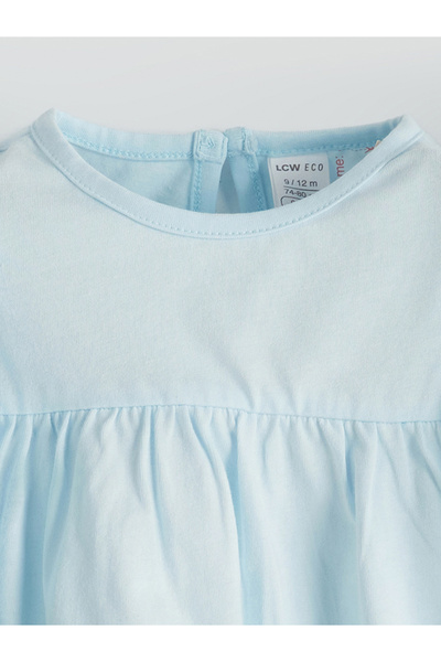 LC Waikiki Crew Neck Basic lány blúz és leggings 2 részes szett