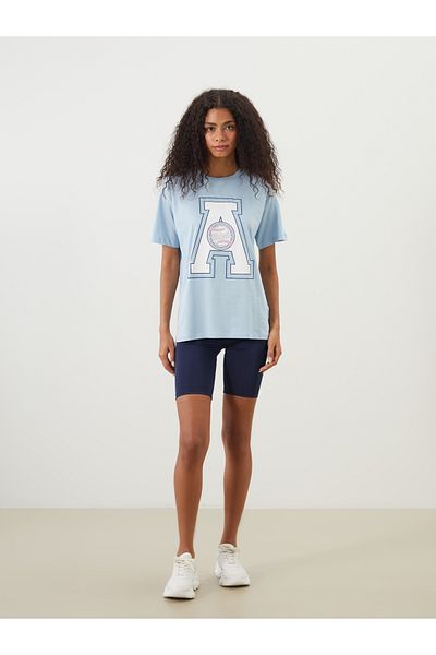 LC Waikiki Tricou sport pentru damă cu decolteu cu imprimeu