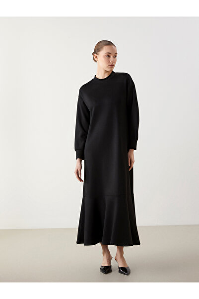 LC Waikiki Damen-Sweatshirt-Kleid mit Stehkragen