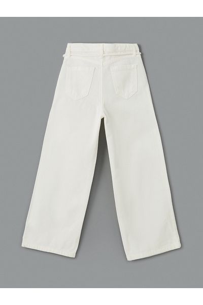 LC Waikiki Girl's Pants with Adjustable Elastic Waist