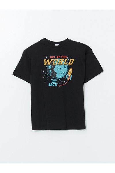 LC Waikiki Crew Neck Printed Boy's T-Shirt