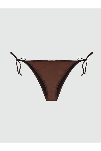 LC Waikiki Brasilianischer glänzender Damen-Bikini-Bottom