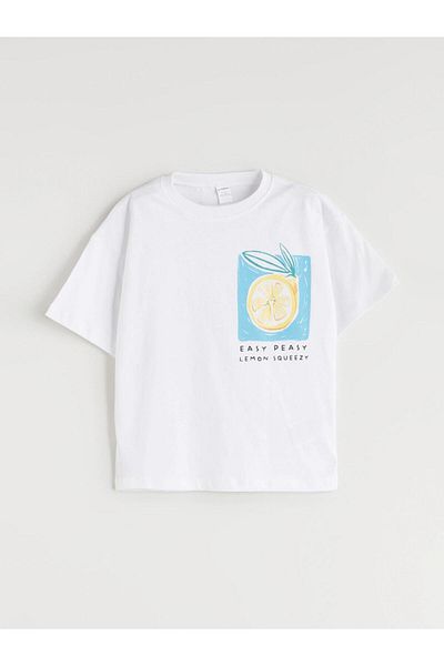 LC Waikiki Tricou pentru băiat cu imprimeu cu decolteu