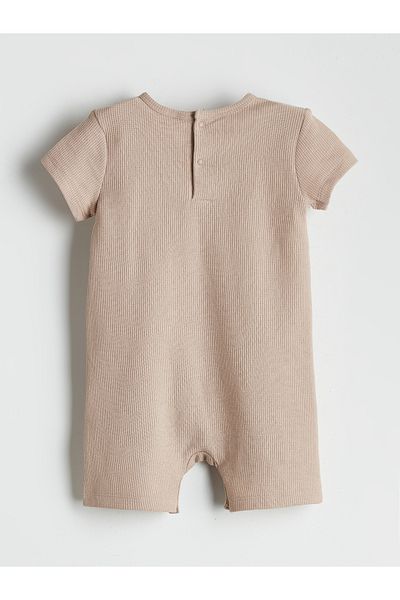 LC Waikiki Crew Neck Basic Baby Boy Jumpsuit
