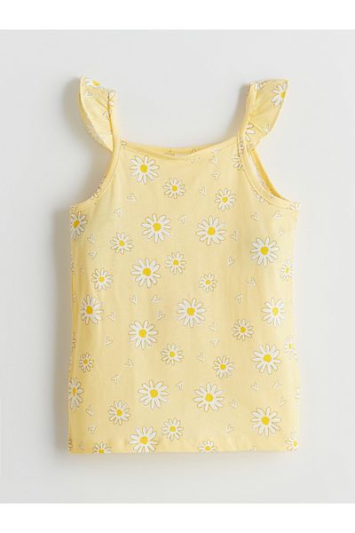 LC Waikiki Strappy Floral Girl's Tank Top and Shorts 2-Piece
