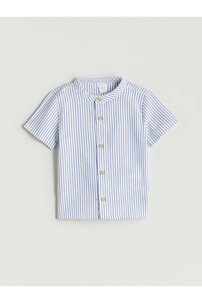 LC Waikiki Short Sleeve Striped Shirt and Shorts 2 Pack