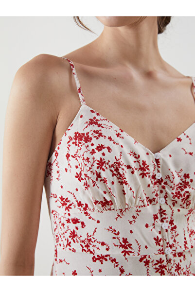 LC Waikiki V-nyakú virágos ruha