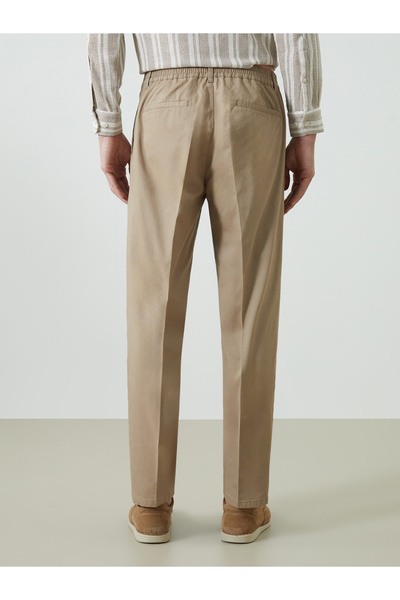 LC Waikiki Standart Kalıp Gabardin Erkek Pileli Chino Pantolon