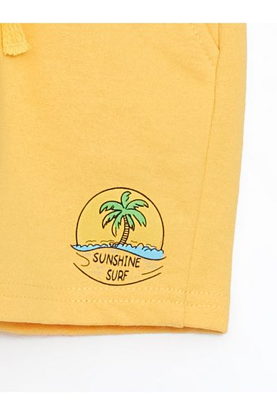 LC Waikiki Elastic Waist Printed Baby Boy Shorts