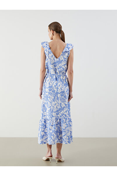 LC Waikiki Květinové šaty s výstřihem do V