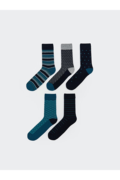 LC Waikiki Мъжки чорапи с шарки, комплект от 5 броя