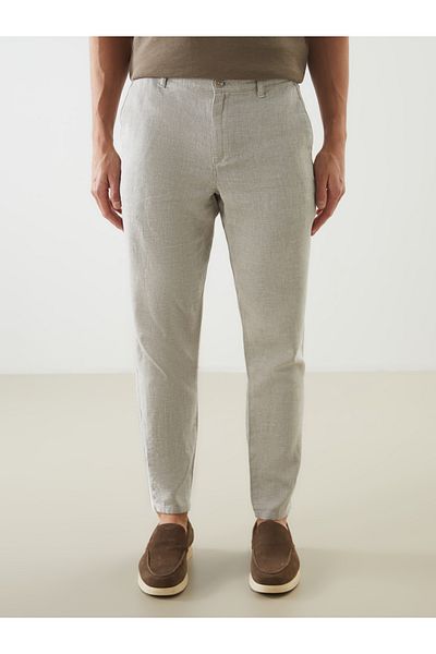 LC Waikiki Ανδρικό παντελόνι Chino με ανταλλακτικό λινό Standard Fit