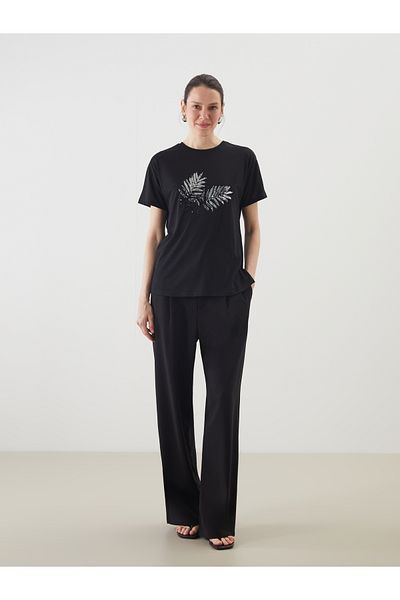 LC Waikiki Tricou de damă cu paiete cu paiete