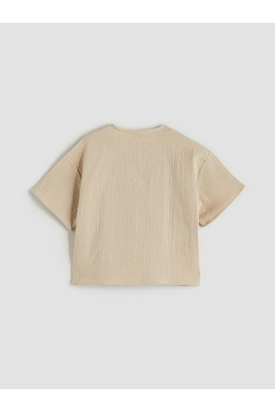 LC Waikiki Πουκάμισο Crew Neck Muslin για κορίτσια