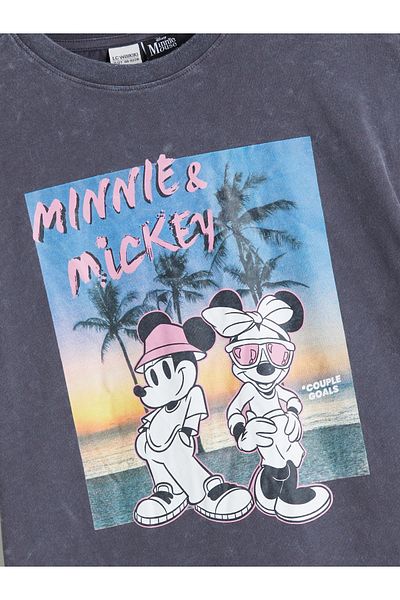 LC Waikiki Crew Neck Minnie Mouse Printed Girl's T-Shirt