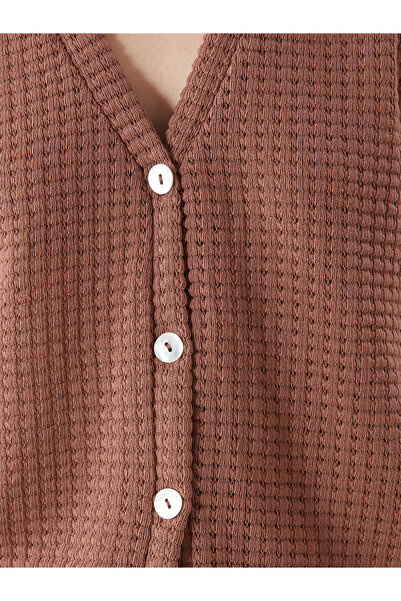 LC Waikiki V-Neck Self-Patterned Women's Vest