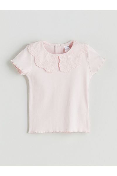 LC Waikiki Baby Collar Embroidered Girl's Blouse