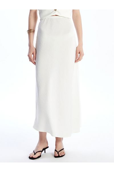LC Waikiki Elastic Waist Modal Blend Skirt