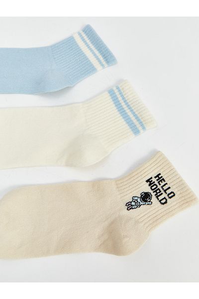 LC Waikiki Patterned Women's Socks 3-Piece